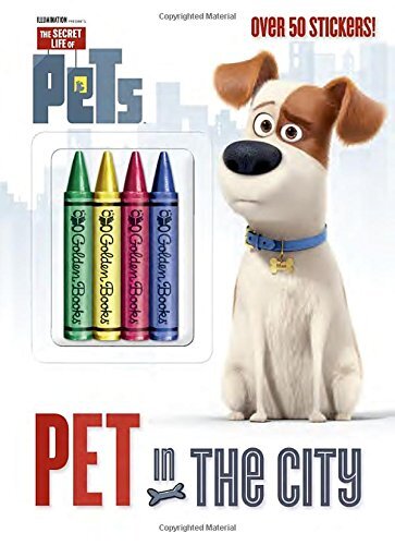 Pet in the City: 4 Chunky Crayons, Plus Stickers